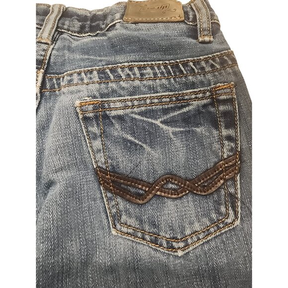 Urban Up Premium Jeans Bootcut Kids Size 8 Blue Denim Adjustable elastic button - Picture 3 of 7